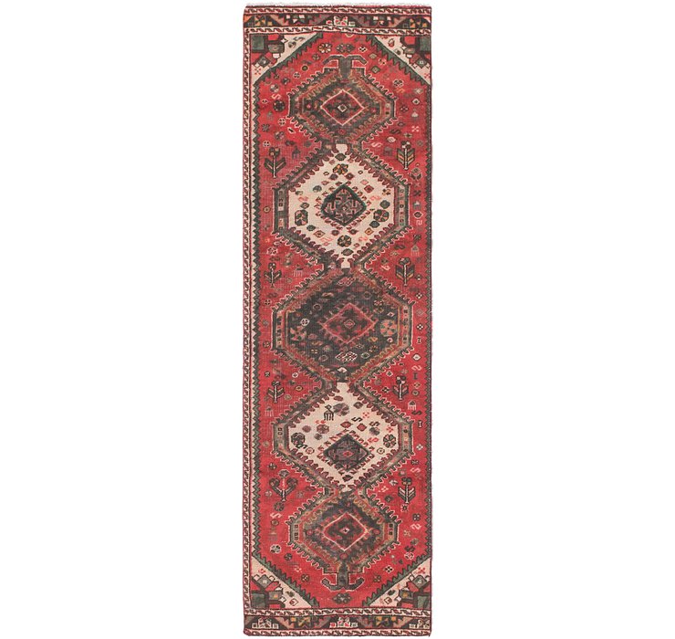 2' 7 x 9' 6 Gharajeh Persian Runner...