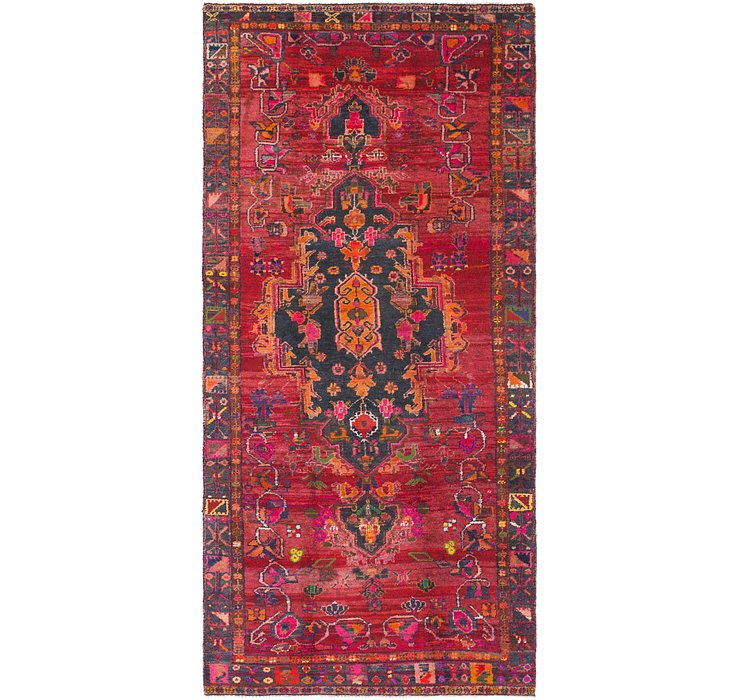 4' 9 x 10' 4 Hamedan Persian Runner ...
