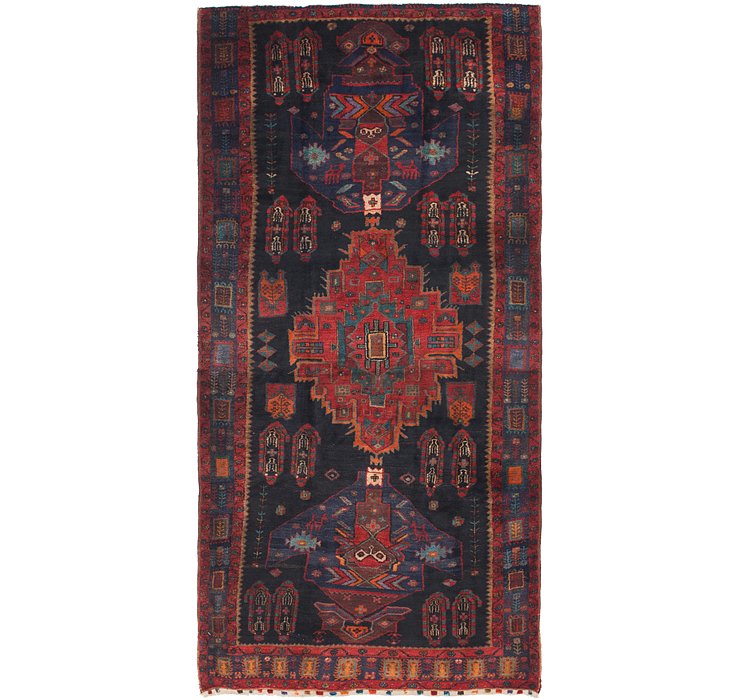 5' x 10' 3 Sirjan Persian Runner Rug