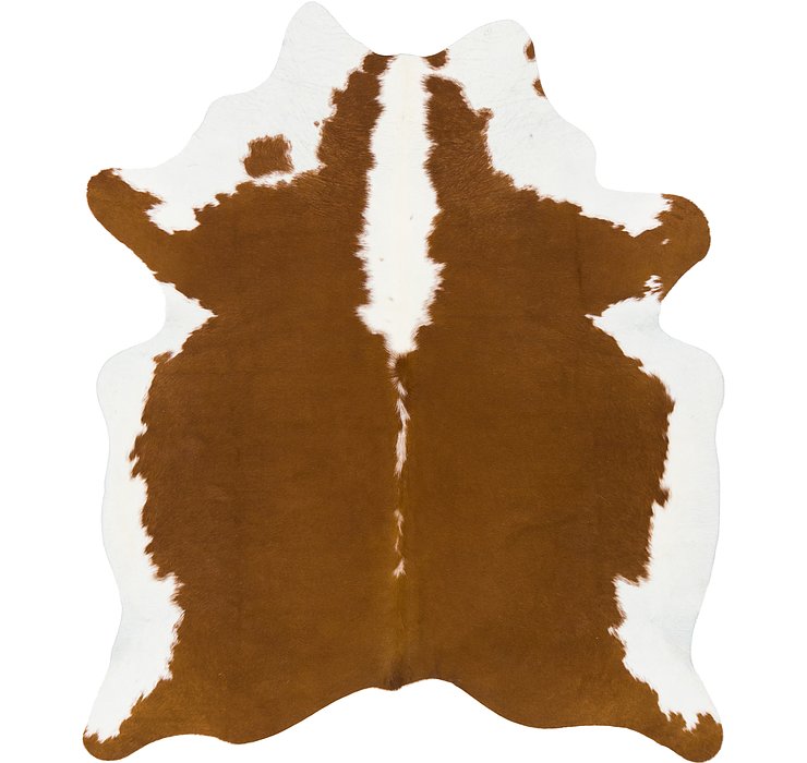 6' x 6' 7 Cowhide Square Rug