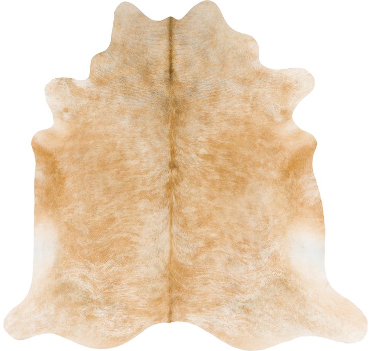 6' 9 x 7' Cowhide Square Rug