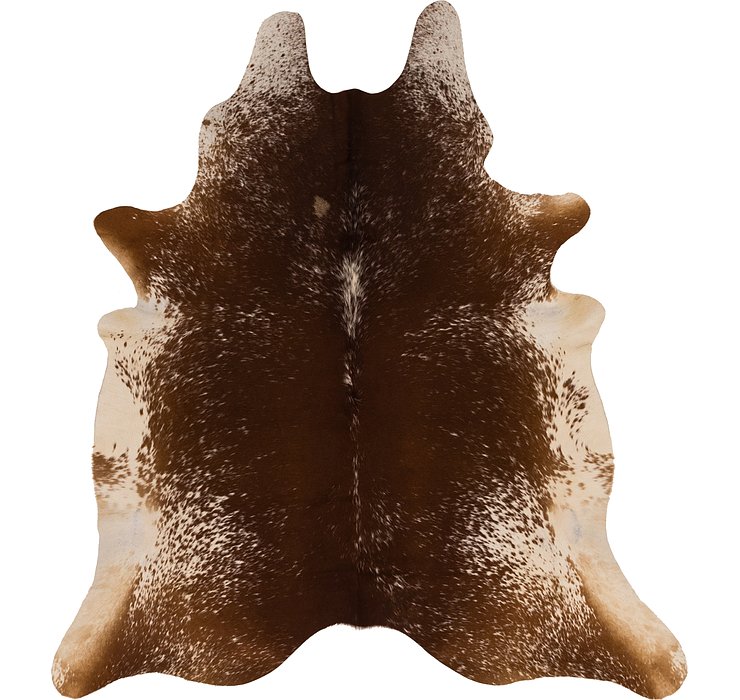 7' x 7' 5 Cowhide Square Rug