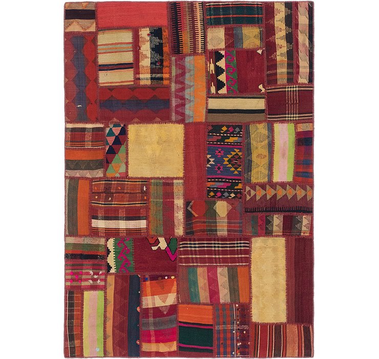 5' 7 x 8' Kilim Patchwork Rug