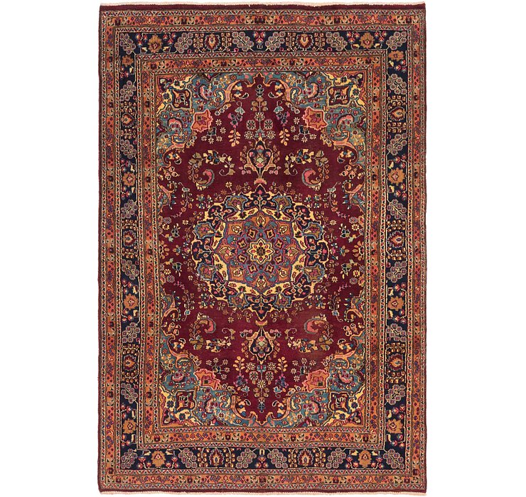 6' 4 x 9' 8 Mashad Persian Rug