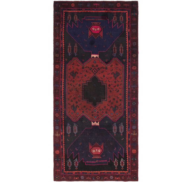 4' 5 x 9' 8 Sirjan Persian Runner Rug
