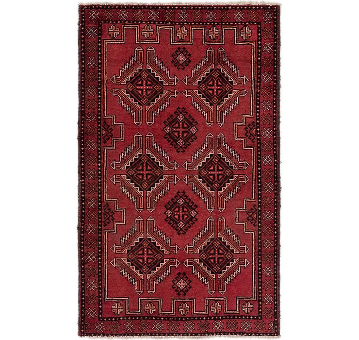 3' 10 x 6' 4 Balouch Persian Rug
