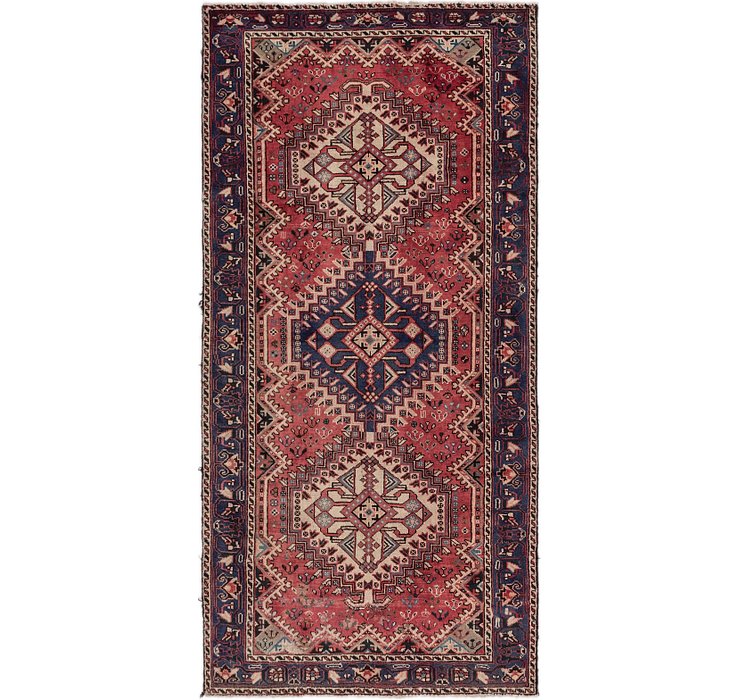 4' 7 x 9' 6 Hamedan Persian Runner ...