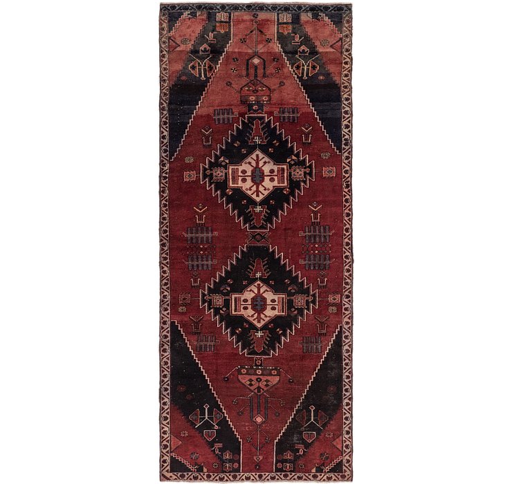 4' 5 x 11' Hamedan Persian Runner ...