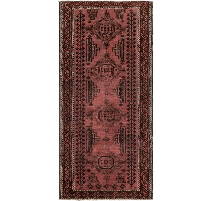 4' 3 x 9' 5 Shiraz Persian Runner Rug
