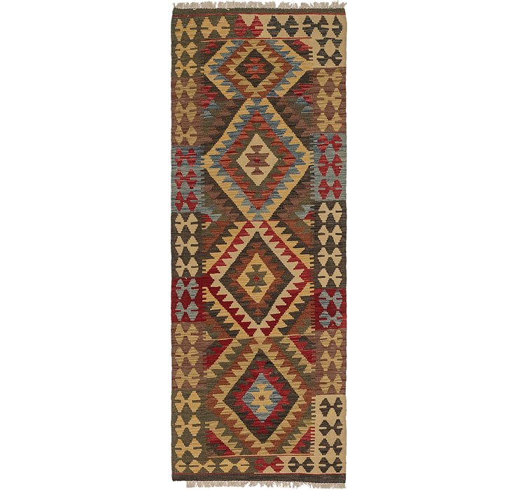 2' 5 x 6' 6 Kilim Maymana Runner Rug