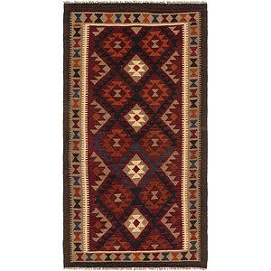 3' 7 x 6' 7 Kilim Maymana Rug