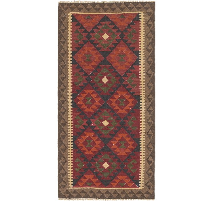3' 3 x 6' 9 Kilim Maymana Runner Rug