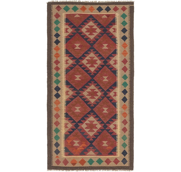 3' 5 x 6' 10 Kilim Maymana Runner Rug