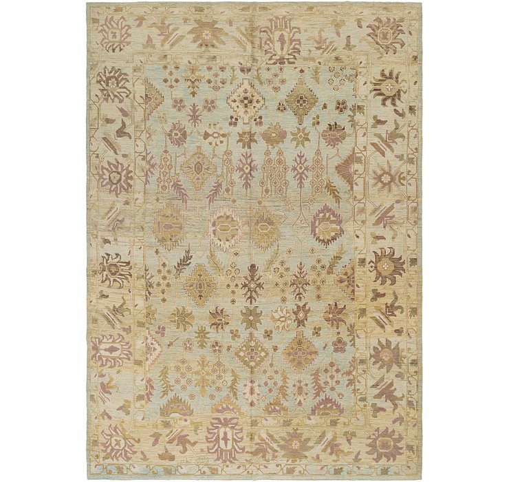 HandKnotted 13' x 19' Oushak Rug
