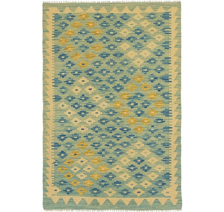 2' 9 x 4' 2 Kilim Maymana Rug