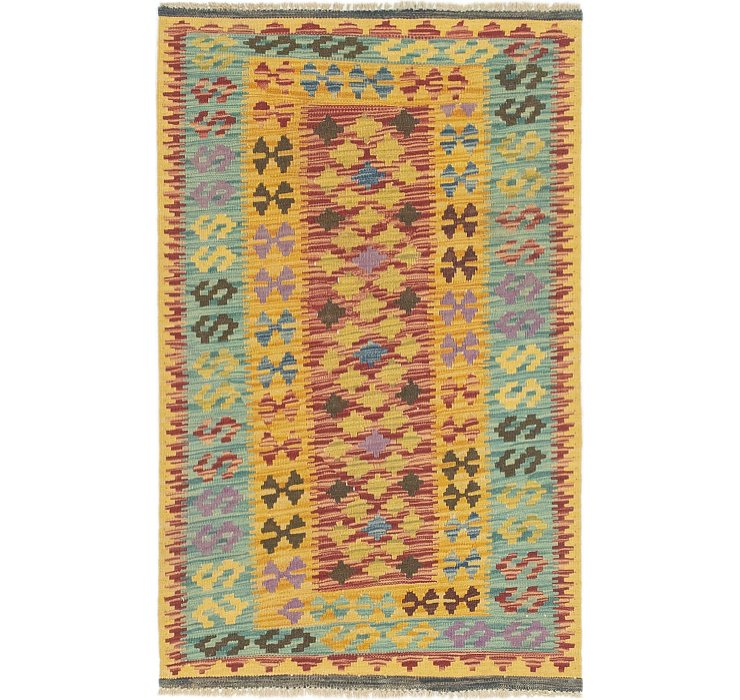 2' 7 x 4' Kilim Maymana Rug