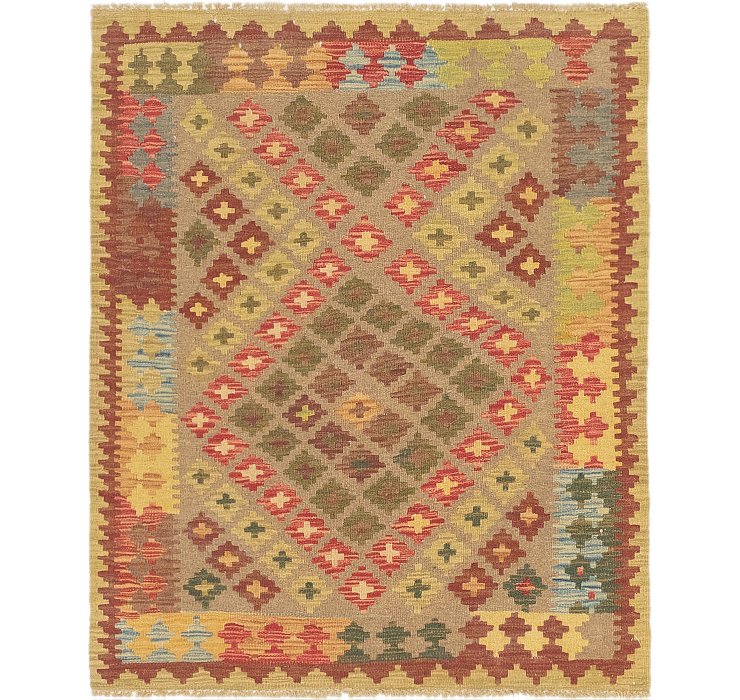 3' 4 x 4' 2 Kilim Maymana Rug
