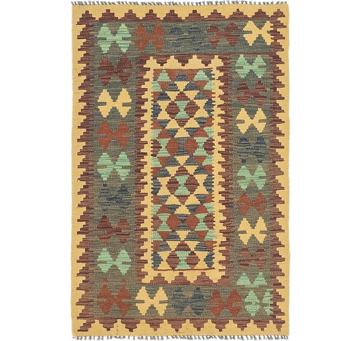 2' 7 x 4' Kilim Maymana Rug