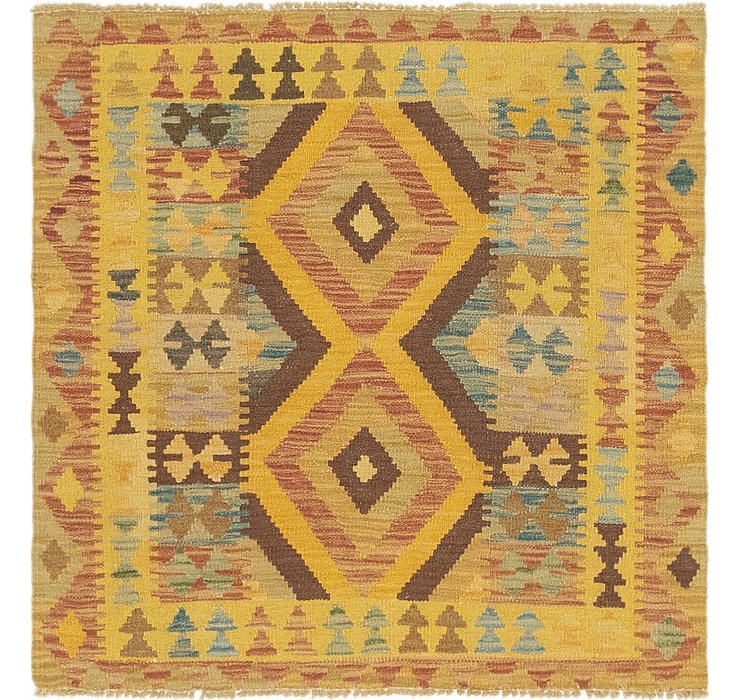 3' 2 x 3' 2 Kilim Maymana Square Rug