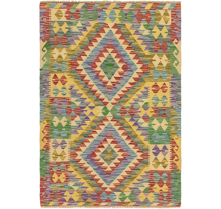2' 9 x 4' Kilim Maymana Rug