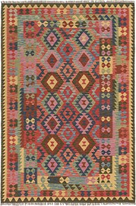 6' 8 x 10' Kilim Maymana Rug