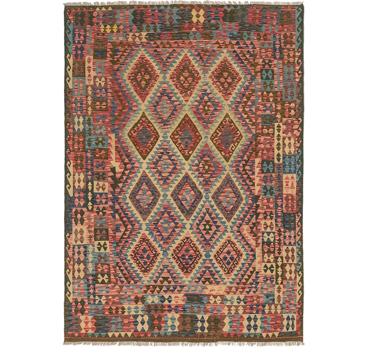 6' 9 x 9' 5 Kilim Maymana Rug