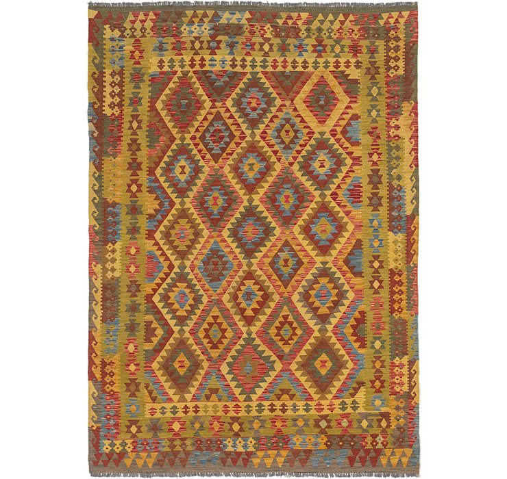 6' 9 x 9' 7 Kilim Maymana Rug