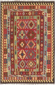 6' 8 x 9' 10 Kilim Maymana Rug