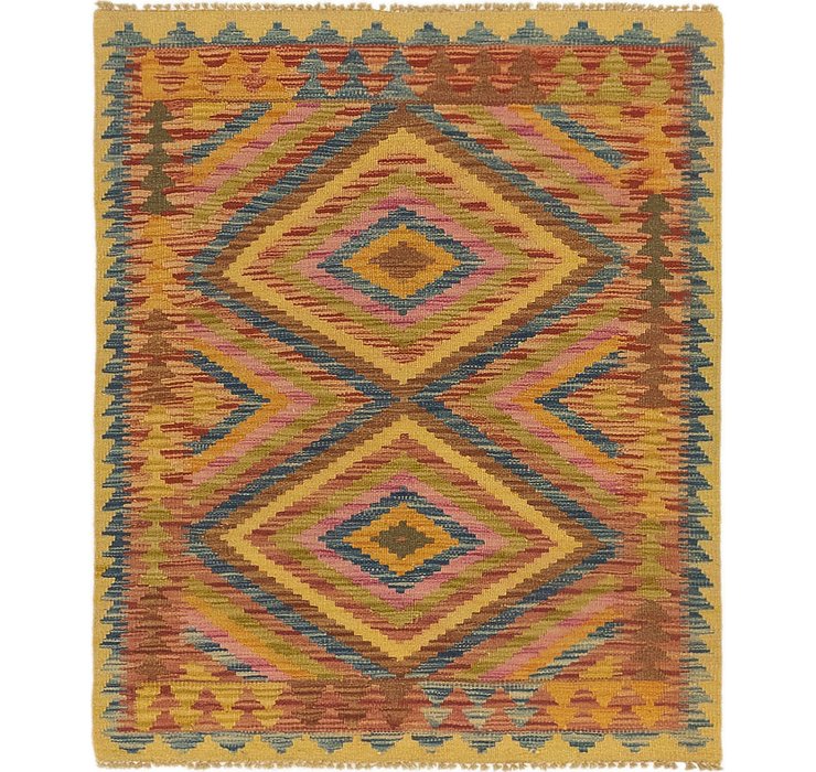 3' x 3' 9 Kilim Maymana Square Rug