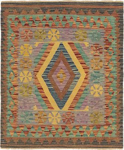 2' 10 x 3' 6 Kilim Maymana Square Rug