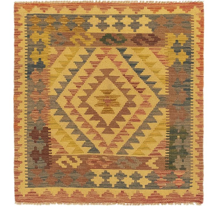 3' x 3' 3 Kilim Maymana Square Rug