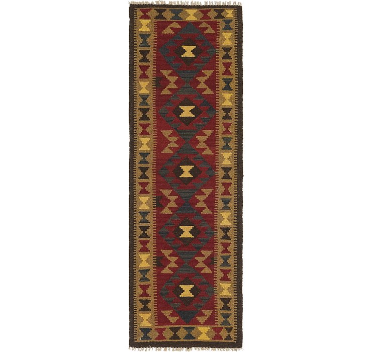 2' x 6' 4 Kilim Maymana Runner Rug
