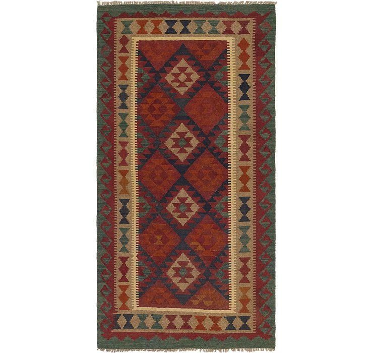 3' 5 x 6' 8 Kilim Maymana Runner Rug