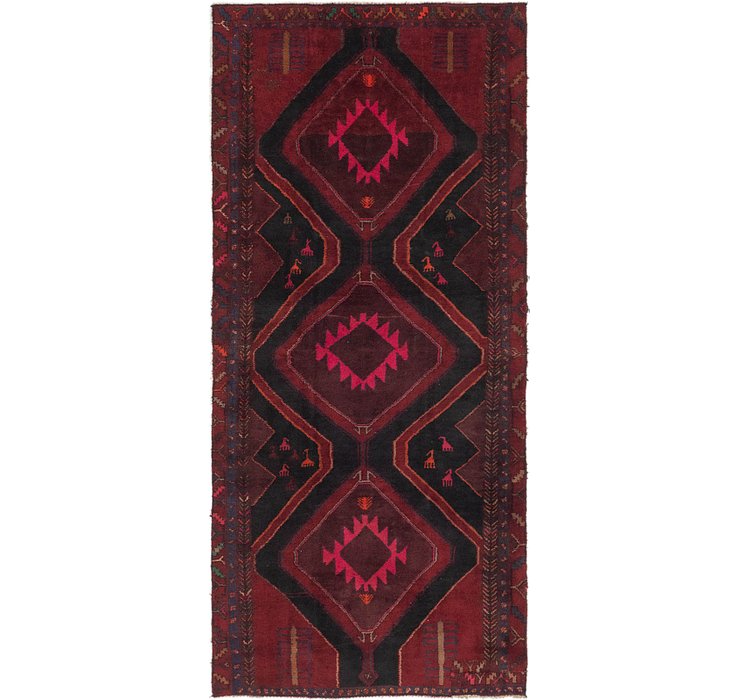 4' 3 x 9' 7 Sirjan Persian Runner Rug