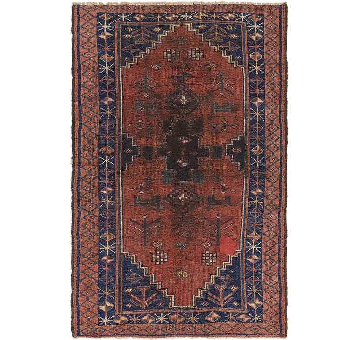 HandKnotted 4' 4 x 6' 10 Shiraz Persian Rug