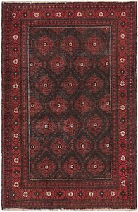 HandKnotted 4' x 6' 2 Balouch Persian Rug