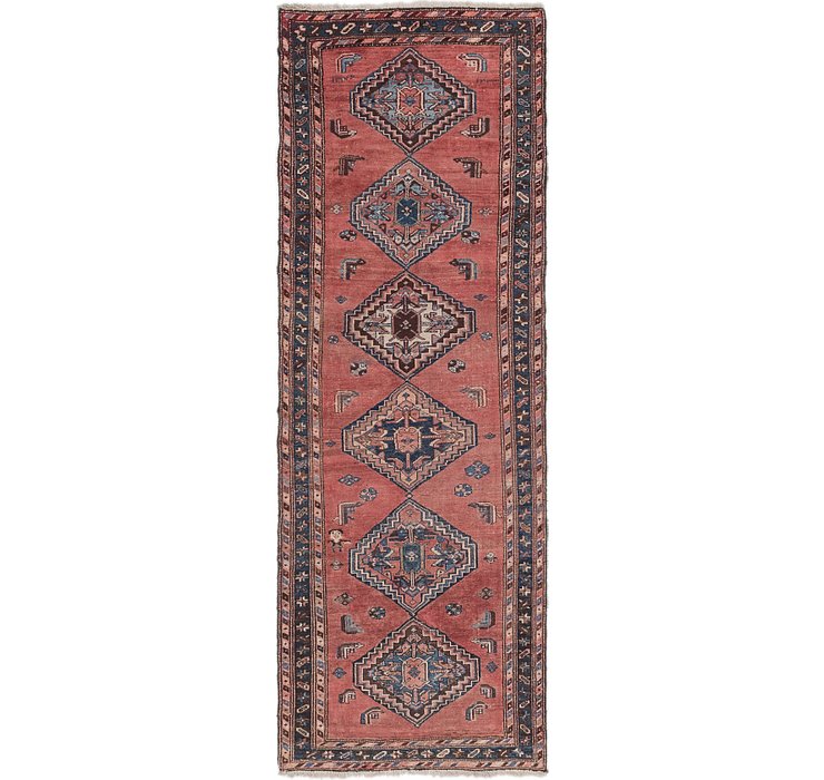 3' 7 x 10' Hamedan Persian Runner ...