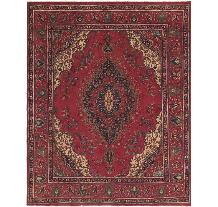9' 10 x 12' 4 Tabriz Persian Rug