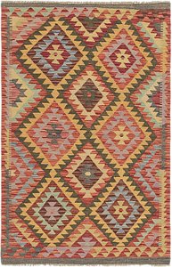 3' 4 x 5' 2 Kilim Maymana Rug