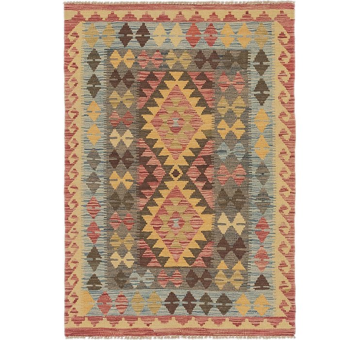 3' 4 x 4' 9 Kilim Maymana Rug