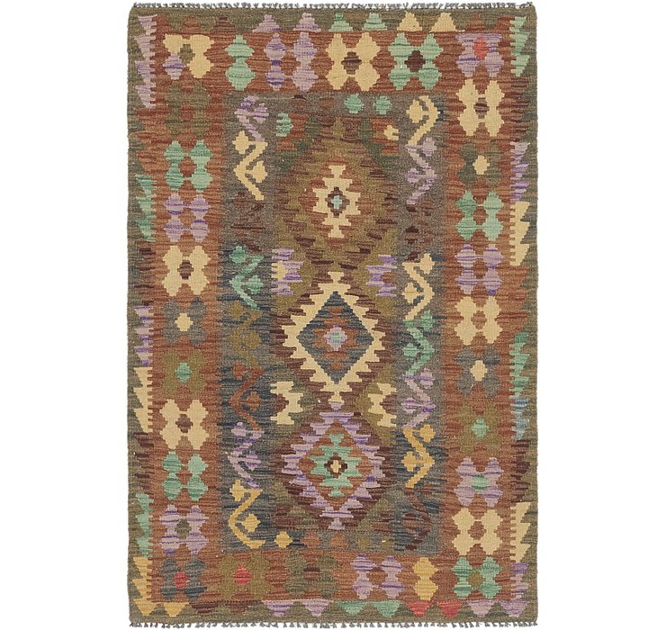 3' 2 x 4' 10 Kilim Maymana Rug