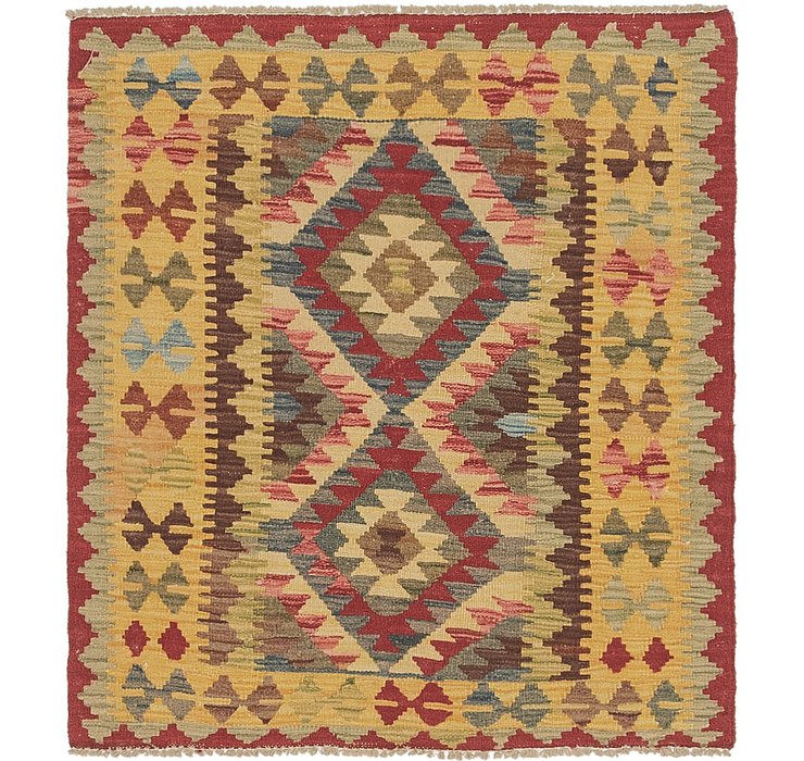3' x 3' 5 Kilim Maymana Square Rug