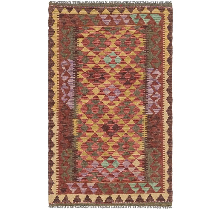 2' 6 x 4' Kilim Maymana Rug