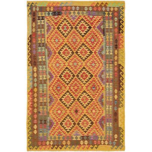 6' 7 x 9' 8 Kilim Maymana Rug