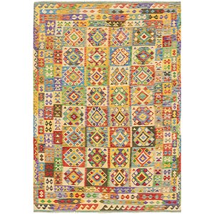 6' 8 x 9' 8 Kilim Maymana Rug