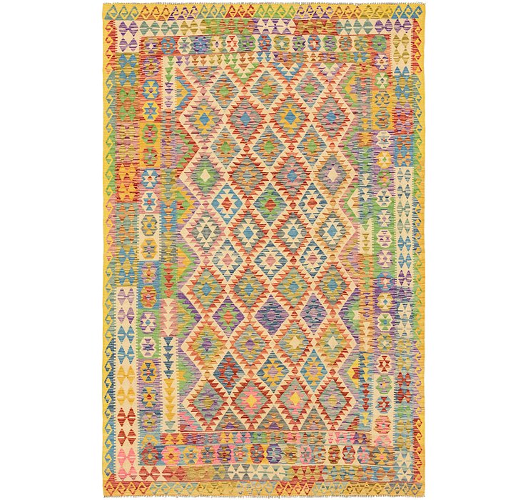 6' 8 x 10' 6 Kilim Maymana Rug