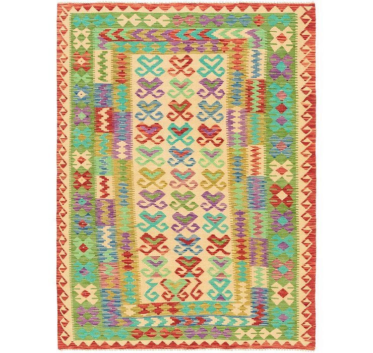 5' 5 x 7' 4 Kilim Maymana Rug