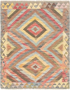 Unique Loom 3' x 3' 10 Kilim Maymana Rug
