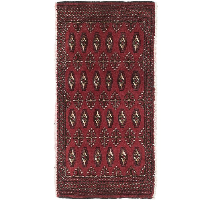 1' 9 x 3' 4 Torkaman Persian Rug