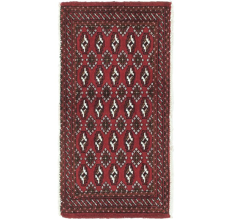 1' 9 x 3' 3 Torkaman Persian Rug